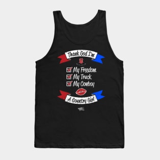 Thank God I'm A Country Girl Checklist Tank Top